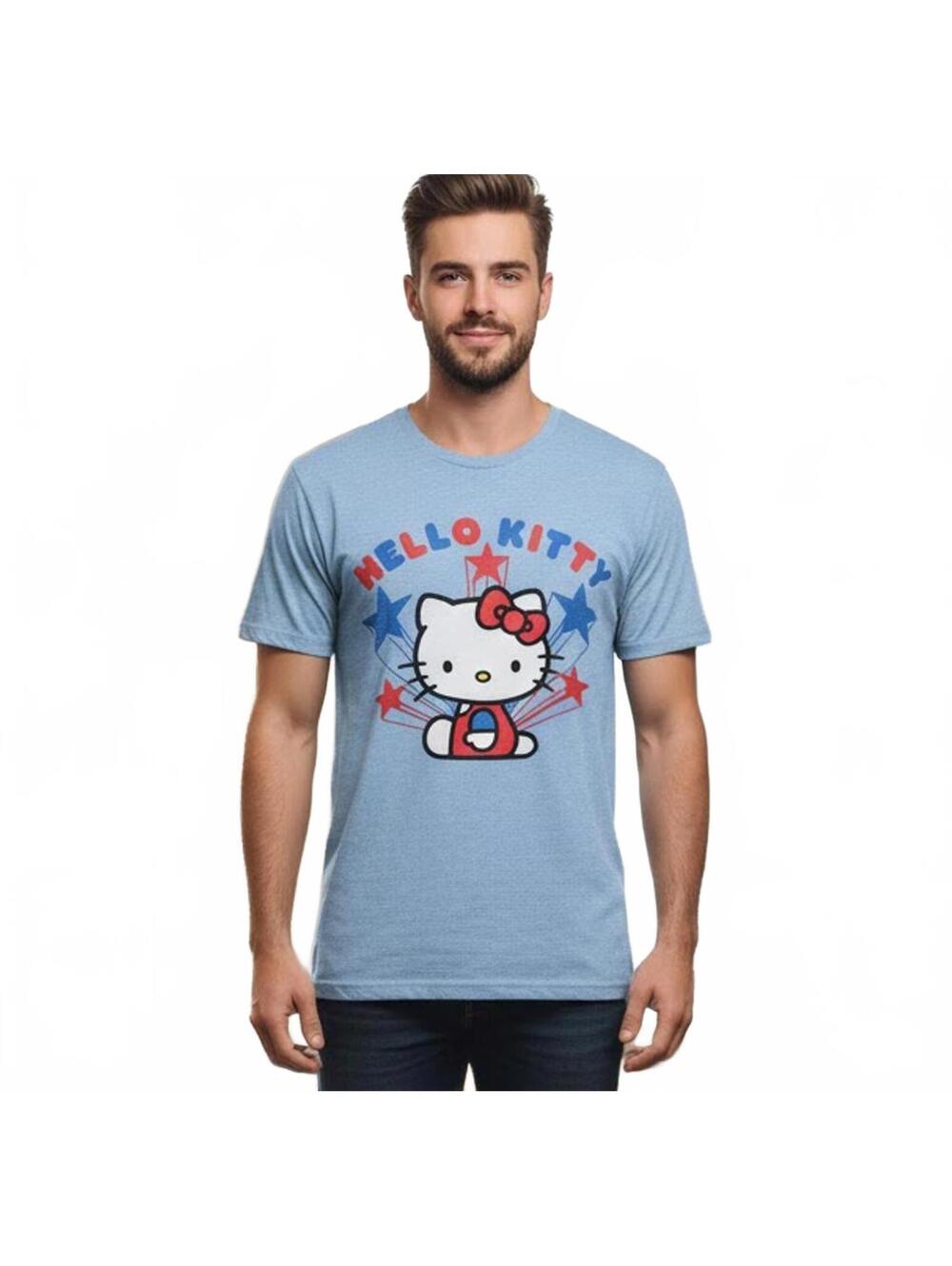 T-Shirt / Hello Kitty Graphic Tee  / Men's XL / Blue / New